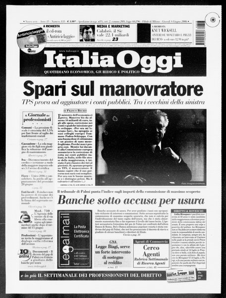 Italia oggi : quotidiano di economia finanza e politica